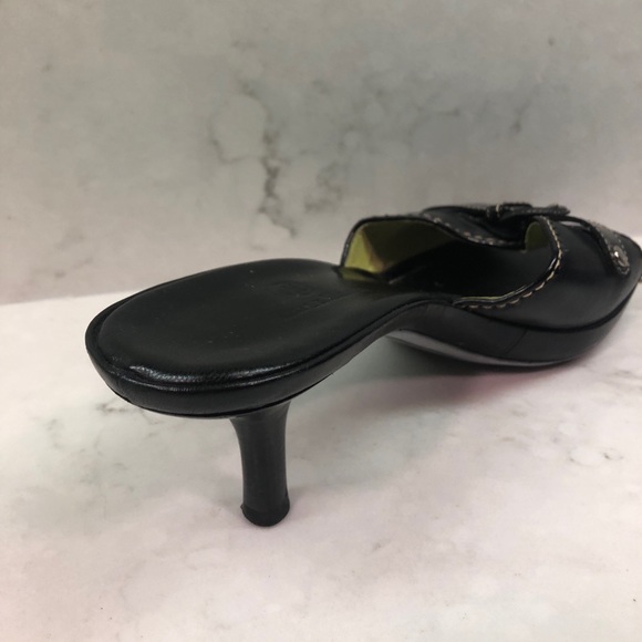 Cole Haan Black Kitten Heels - Picture 3 of 5
